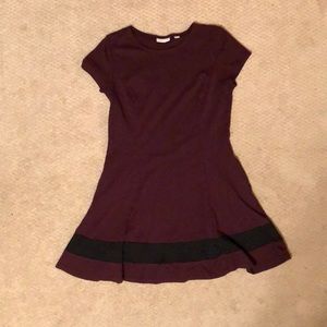 A line color block dress